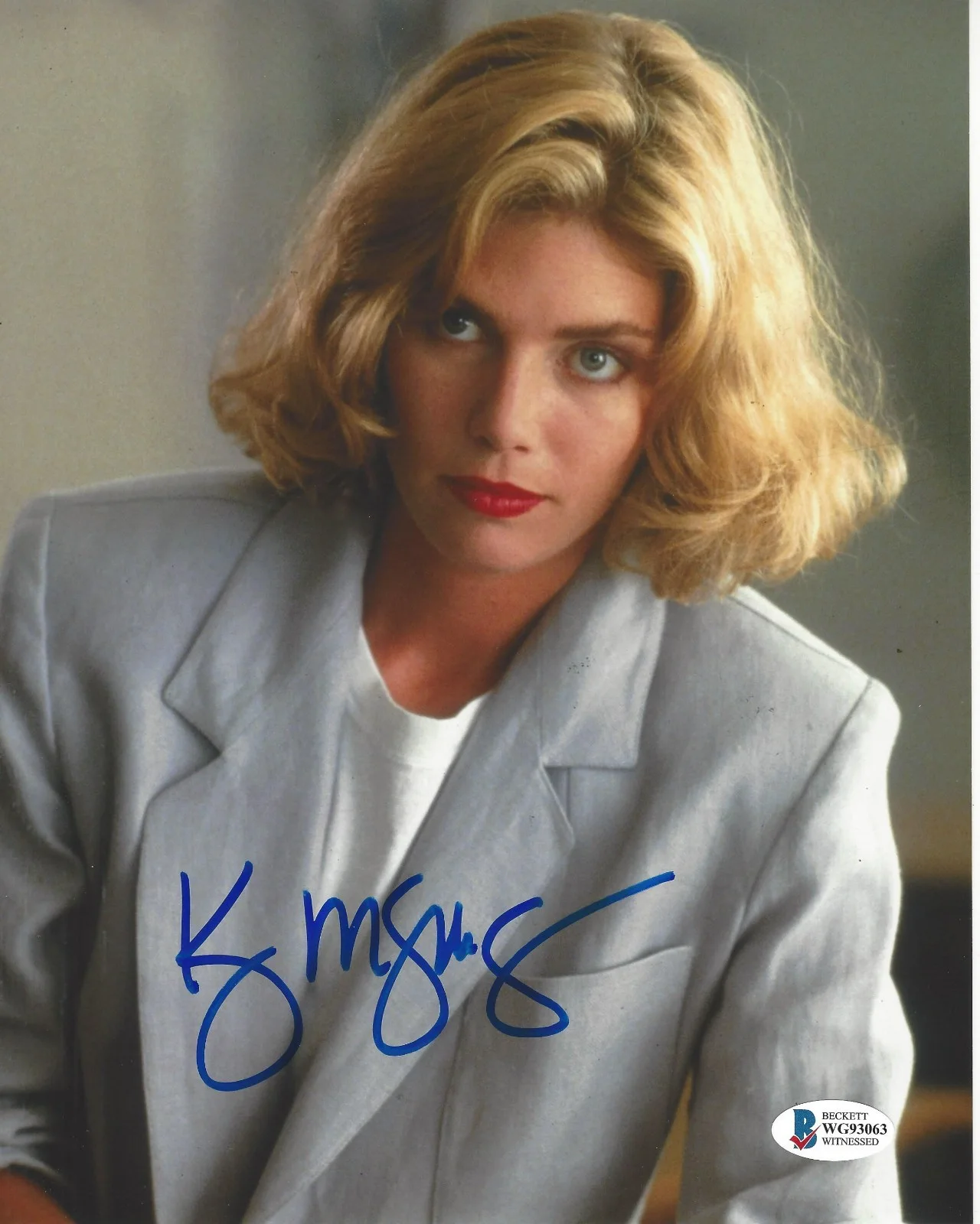 Kelly McGillis — KELLY MCGILLIS SIGNED 'TOP GUN' 8x10 MOVIE PHOTO CHARLIE ACTRESS 5 BECKETT COA