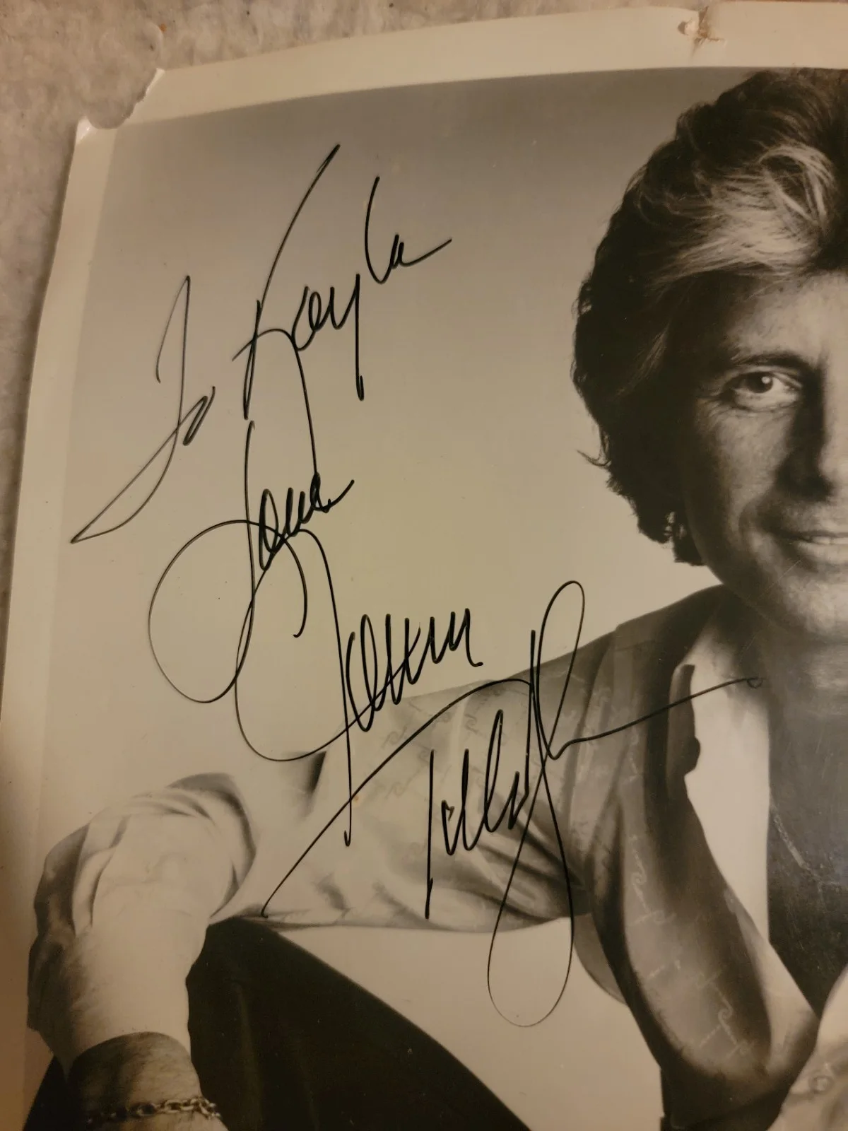 Johnny Tillotson Signed Autographed Promo Photo Vintage 8x10 Music Memorabilia, изображение 2