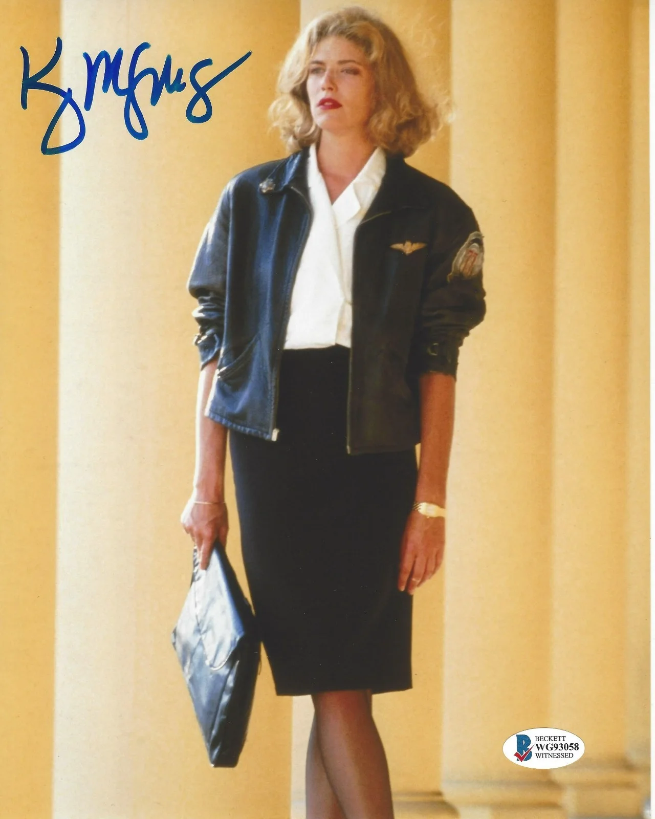 Kelly McGillis — KELLY MCGILLIS SIGNED 'TOP GUN' 8x10 MOVIE PHOTO CHARLIE ACTRESS 4 BECKETT COA