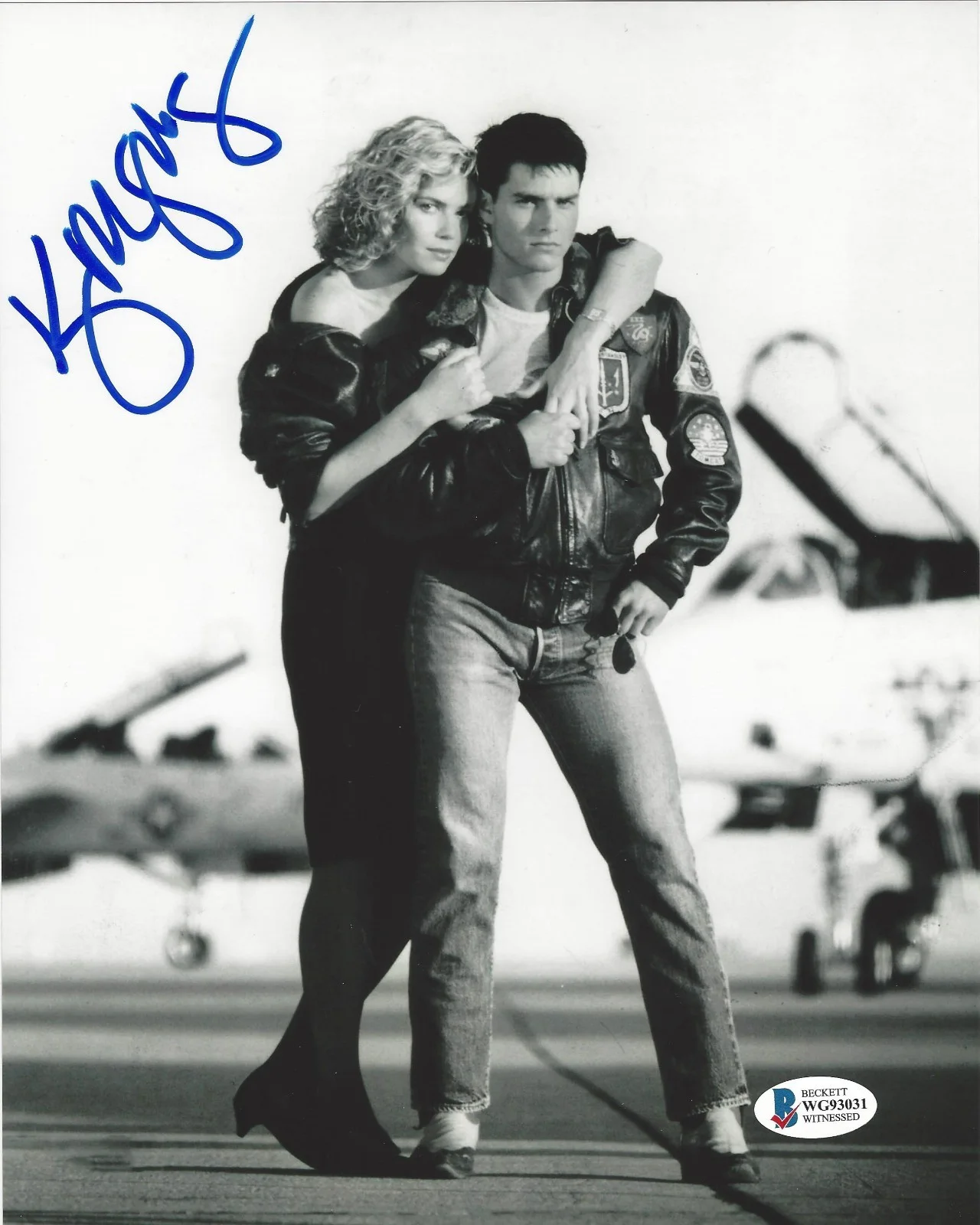 Kelly McGillis — KELLY MCGILLIS SIGNED 'TOP GUN' 8x10 MOVIE PHOTO CHARLIE ACTRESS 2 BECKETT COA