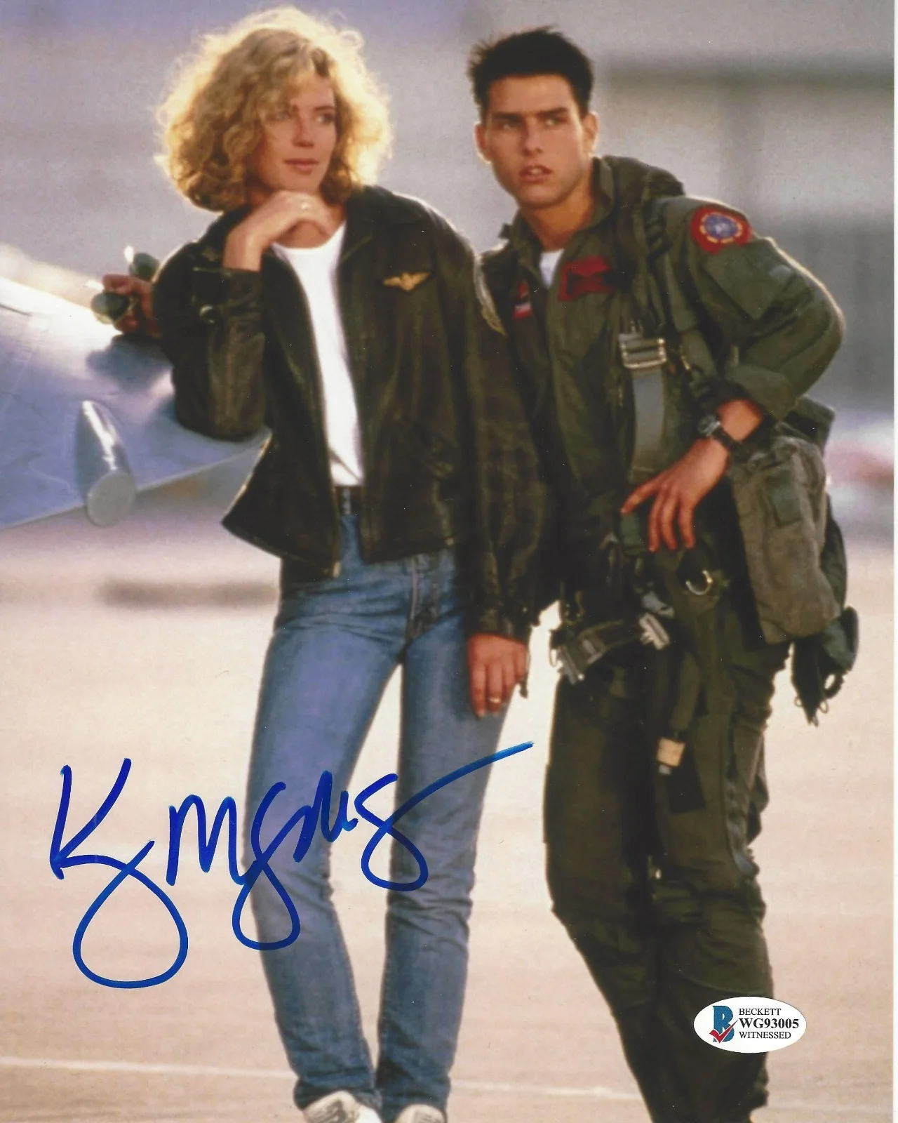 Kelly McGillis — KELLY MCGILLIS SIGNED 'TOP GUN' 8x10 MOVIE PHOTO CHARLIE ACTRESS 1 BECKETT COA