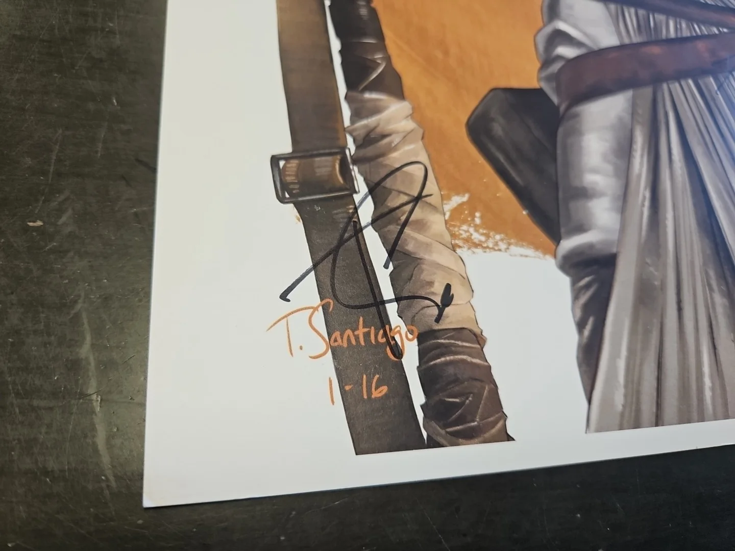 DAISY RIDLEY SIGNED 13x19 STAR WARS LITHOGRAPH PHOTO JSA COA - T. Santiago 1-16, изображение 2