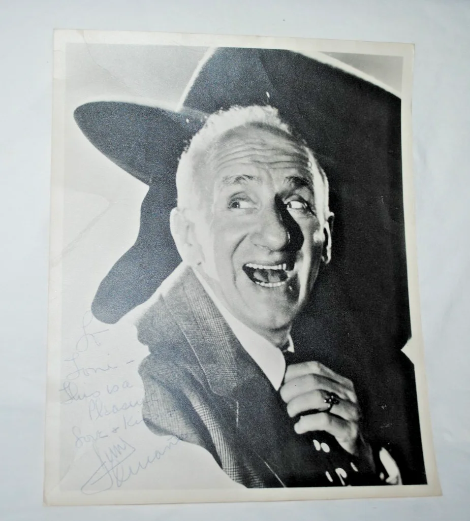 Jimmy Durante — Jimmy Durante vintage promotional 8x10 photo, SIGNED, personalized