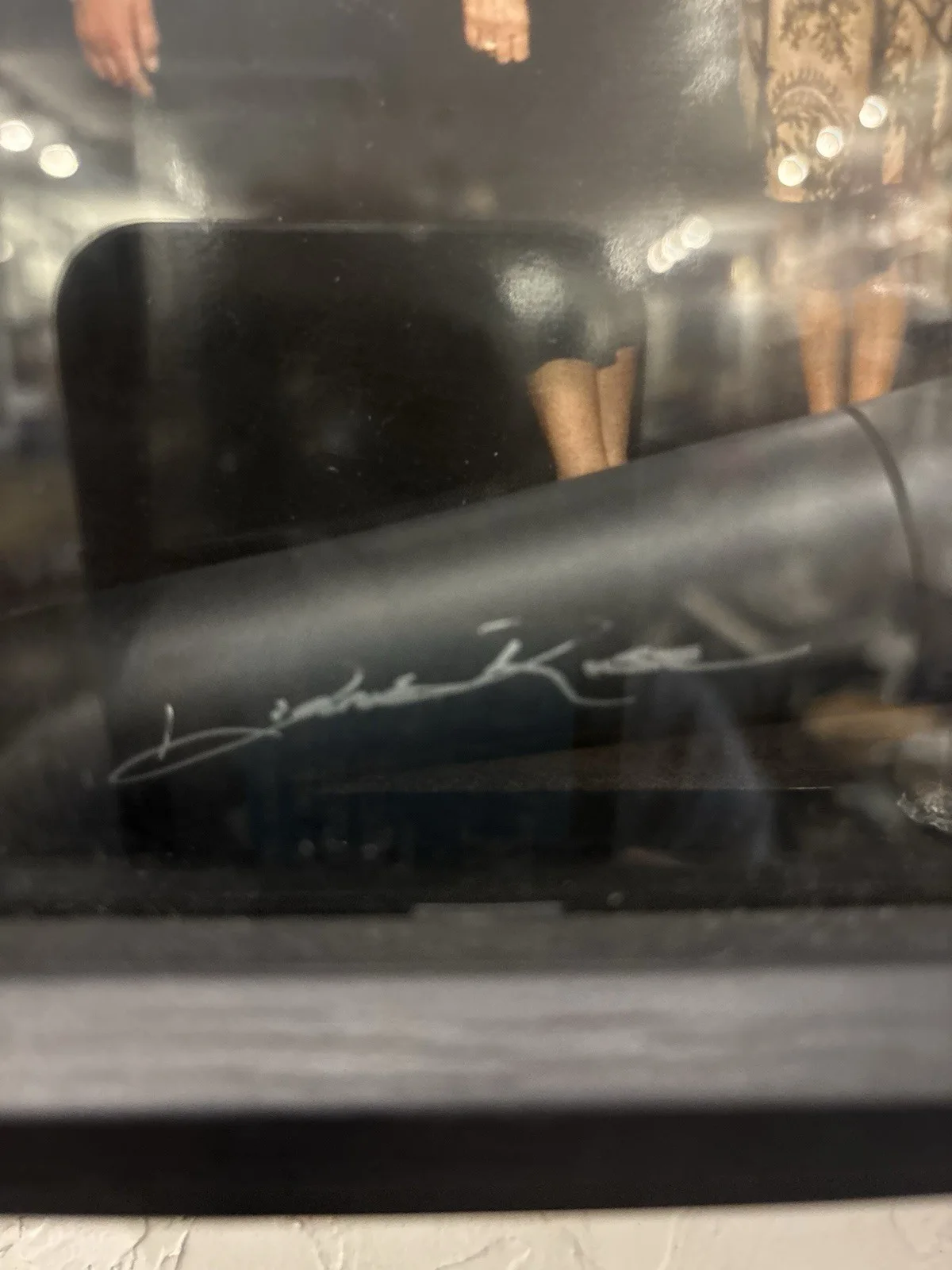 Autographed Microphone Diana Ross Shadow Box, image 2