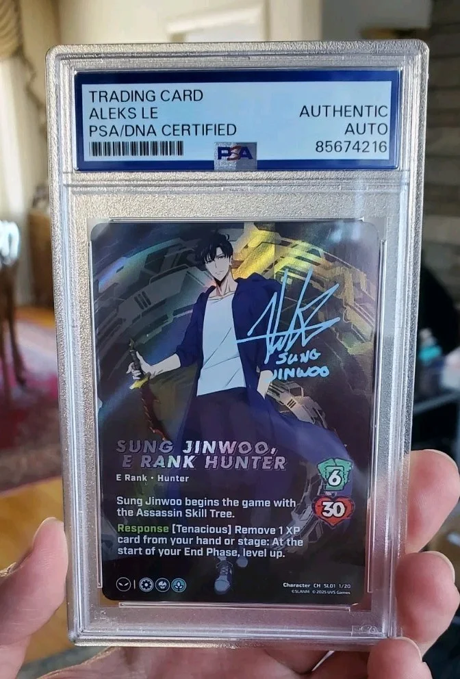 Aleks Le — Autograph - Aleks Le - Solo Leveling Voice Actor - JINWOO SUNG
