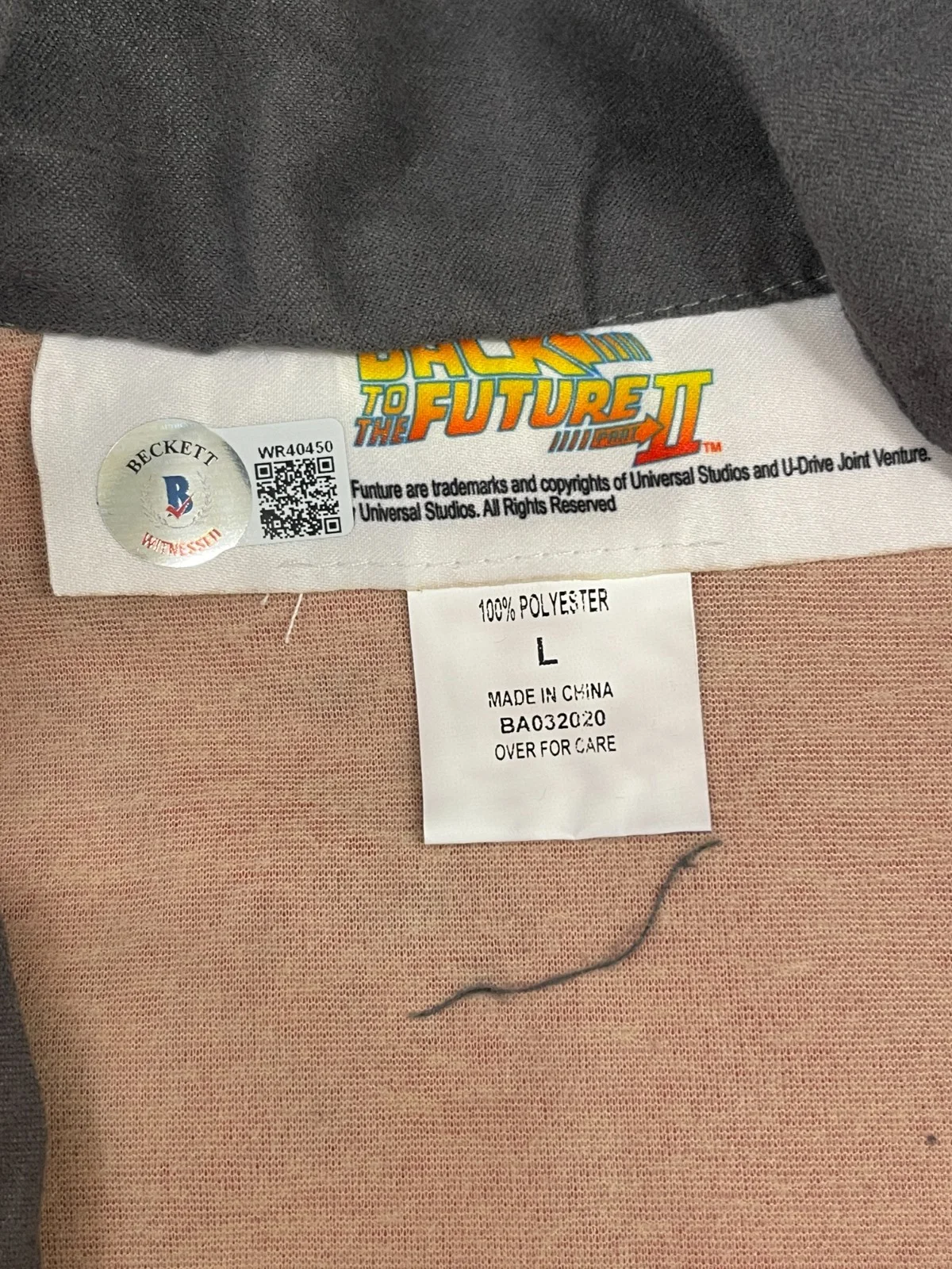 MICHAEL J FOX — Michael J Fox Signed Back to the Future Jacket Marty McFly Auto Beckett Witness, изображение 4