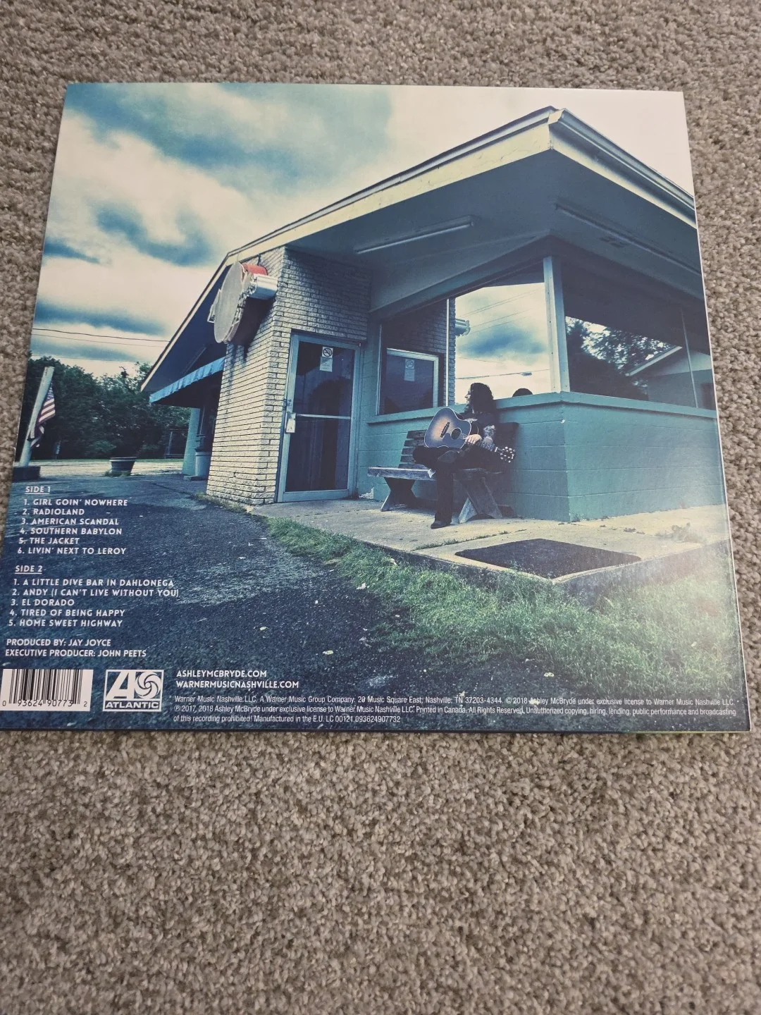 ASHLEY MCBRYDE SIGNED AUTOGRAPH GIRL GOING NOWHERE VINYL, image 2