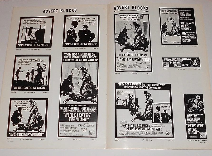 IN THE HEAT OF THE NIGHT. 1950 THRILLER MOVIE. ORIGINAL UK CAMPAIGN PRESS BOOK, изображение 5