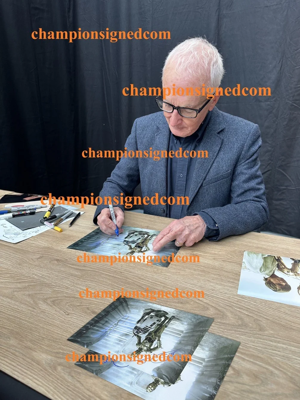Anthony Daniels Star Wars C3PO Signed photo. Proof COA, image 2