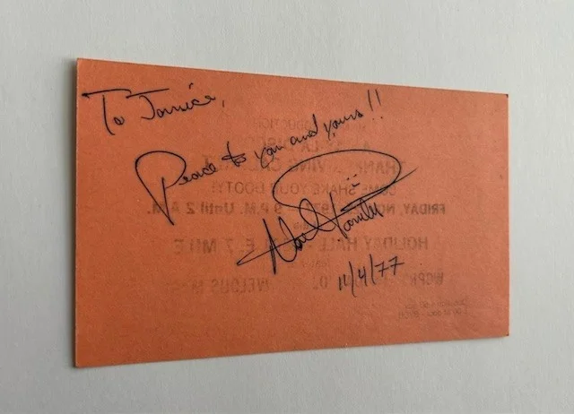 Noel Pointer Autograph, 1977 Detroit, image 2
