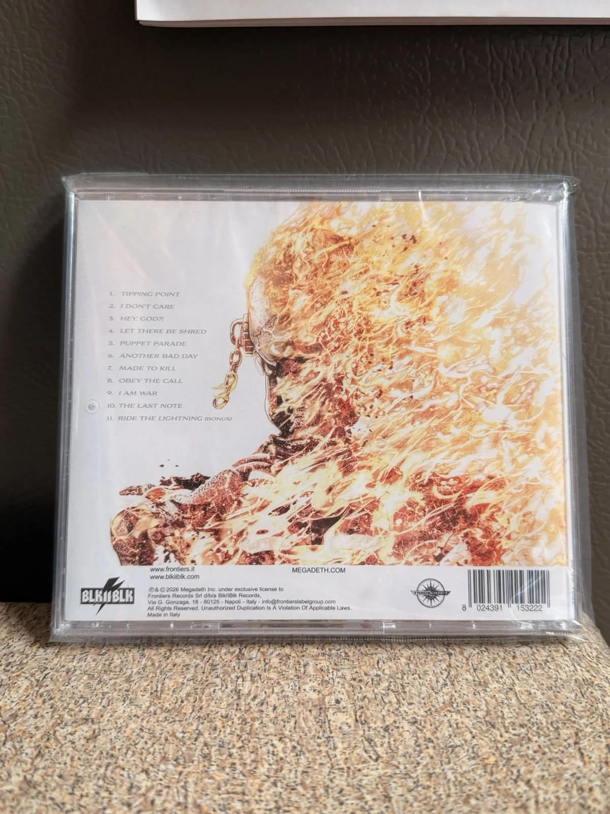 Megadeth Self Titled SIGNED CD Talk Shop Live Exclusive IN HAND, image 2