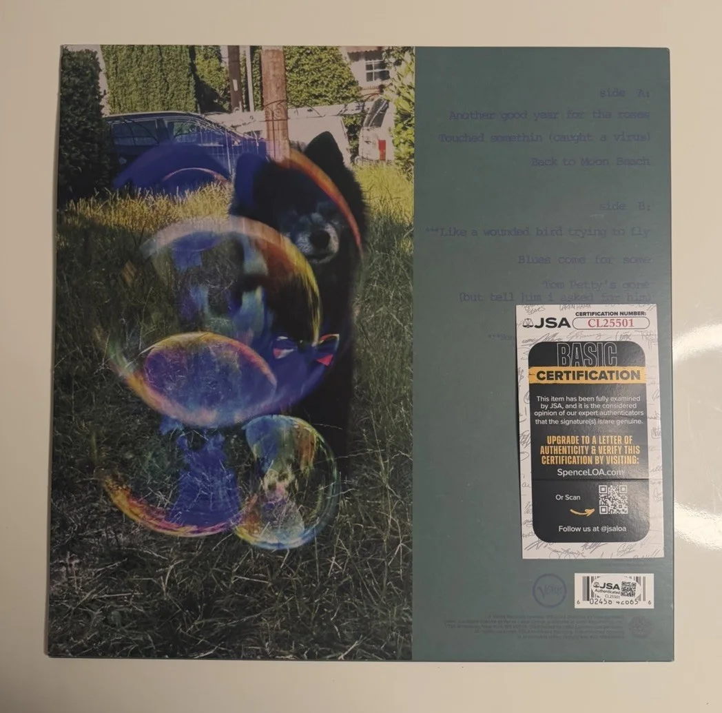 Kurt Vile Autographed Back to Moon Beach Vinyl LP Record JSA COA, image 2