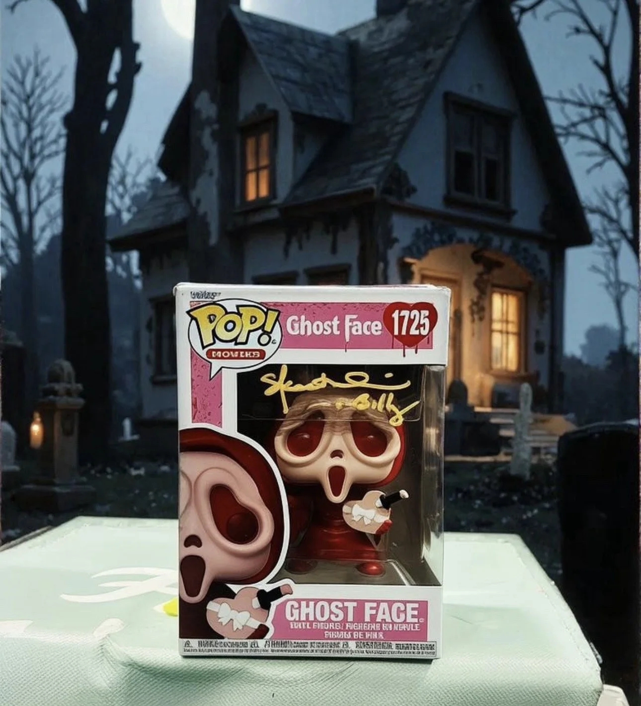 Funko Pop Ghostface Valentine Signed by Skeet Ulrich Swau Coa, image 2