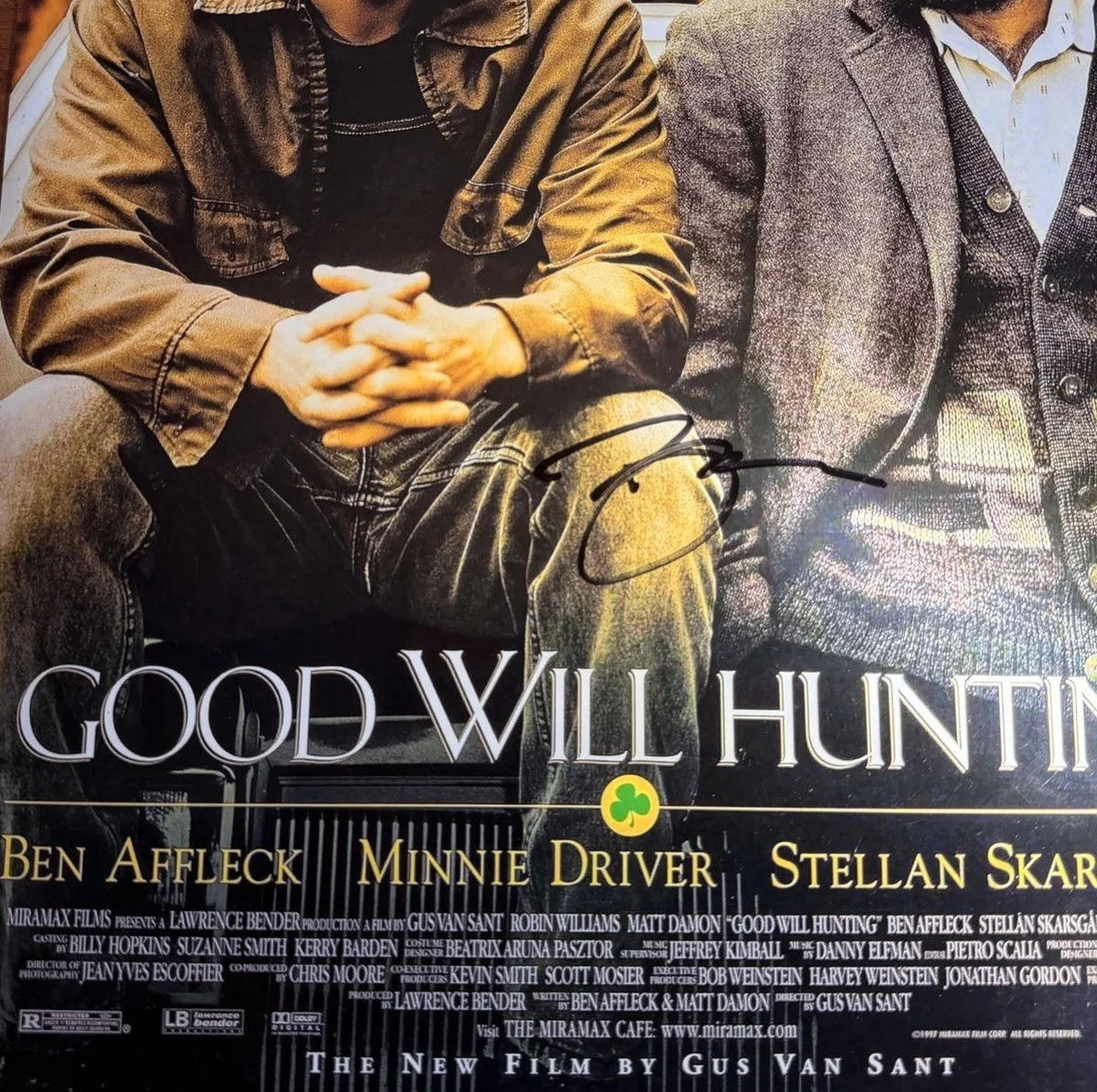 Ben Affleck Signed Autograph Good Will Hunting 12x18 Movie Poster Photo JSA COA, изображение 2