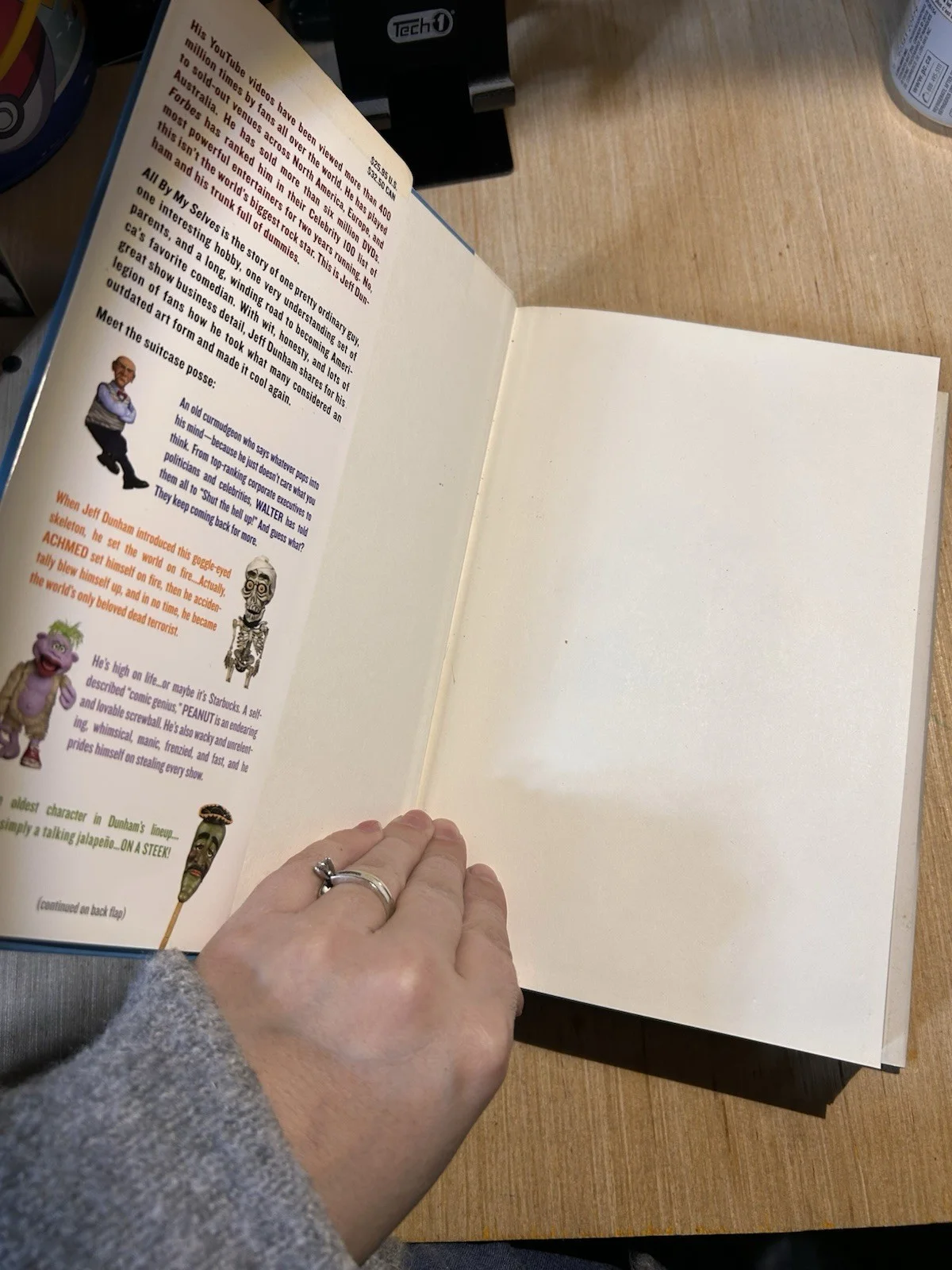 star — Jeff Dunham All By My Selves Book Hand Signed Autographed, image 4