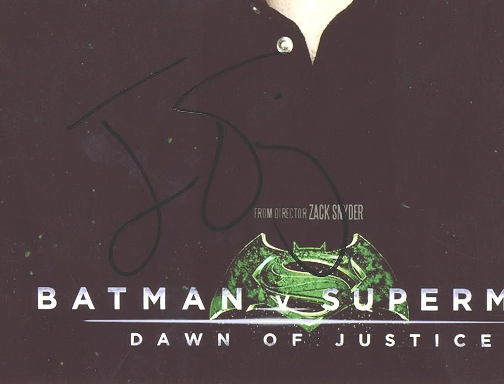 JESSE EISENBERG — Jesse Eisenberg signed "BATMAN v SUPERMAN" 8x10 Photo PROOF Lex Luthor ACOA COA, изображение 4