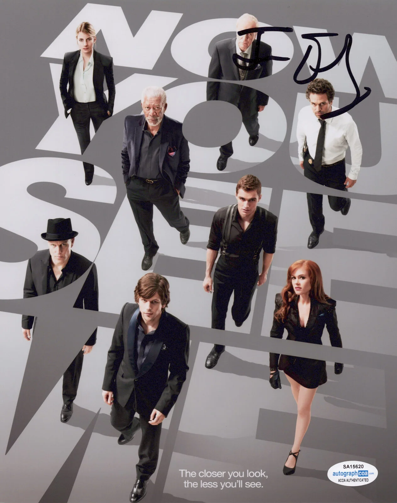 JESSE EISENBERG — Jesse Eisenberg signed "NOW YOU SEE ME" 8x10 Photo PROOF J Daniel Atlas ACOA COA, изображение 3