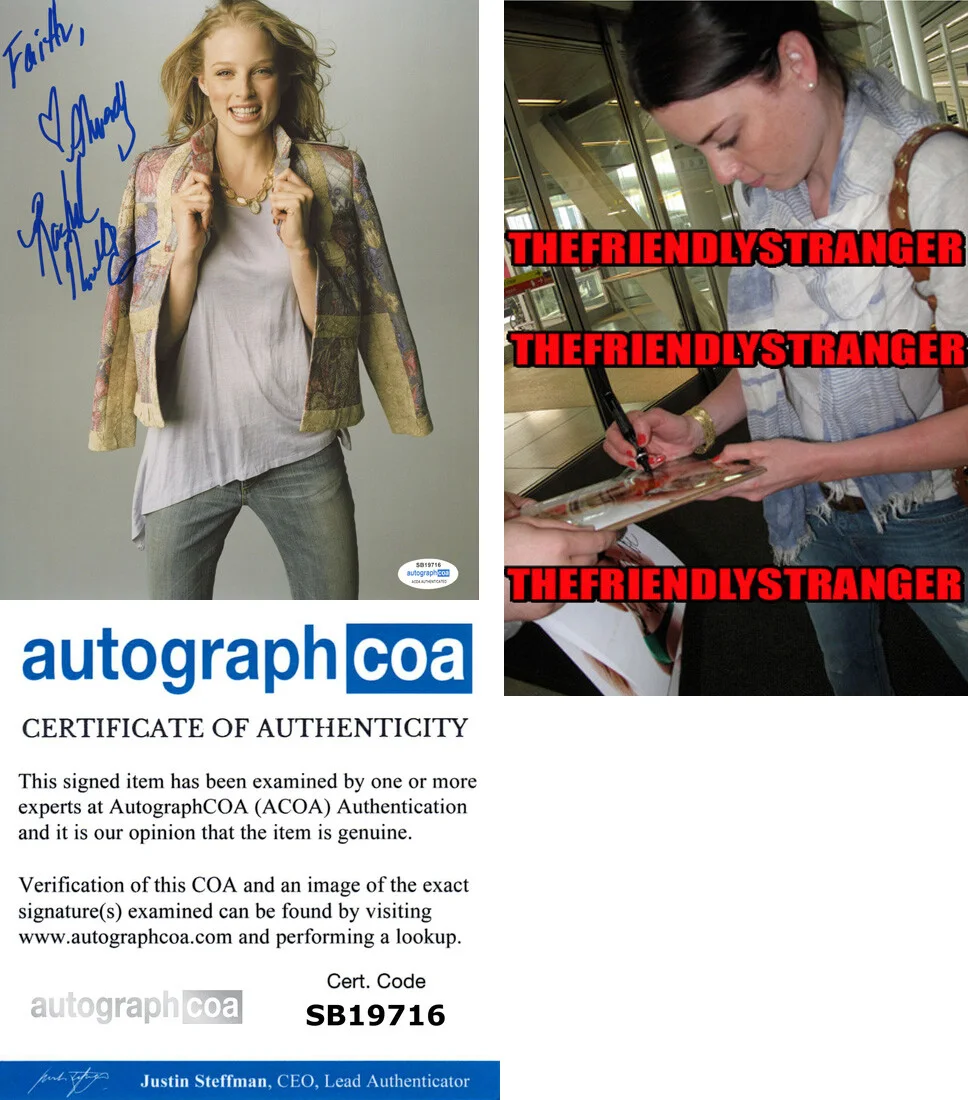 RACHEL NICHOLS — Rachel Nichols signed Autographed 8x10 Photo a PROOF Hot SEXY Continuum ACOA COA