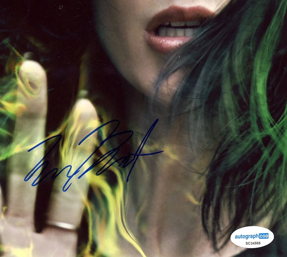 Emma Dumont — Emma Dumont signed "THE GIFTED" 8x10 Photo PROOF a POLARIS Lorna Dane ACOA COA, изображение 4