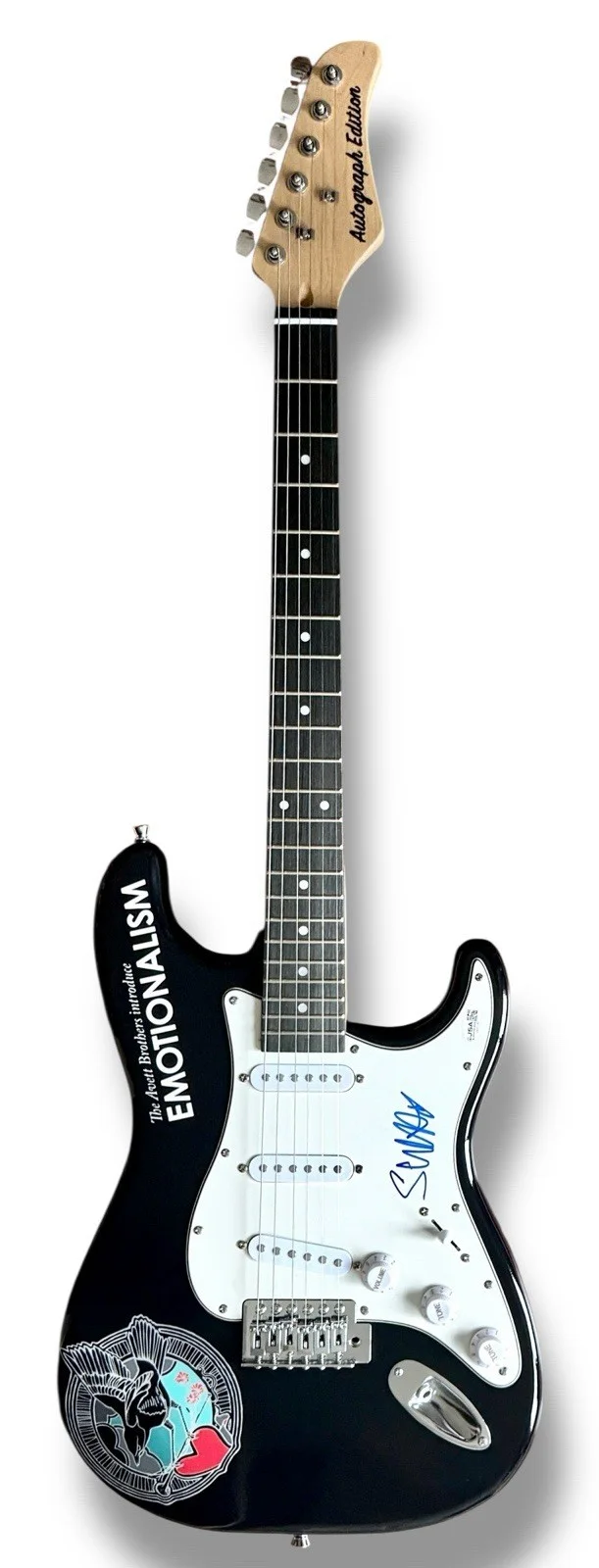 Scott Avett Signed Guitar Custom Graphics JSA COA Avett Brothers Emotionalism, image 3