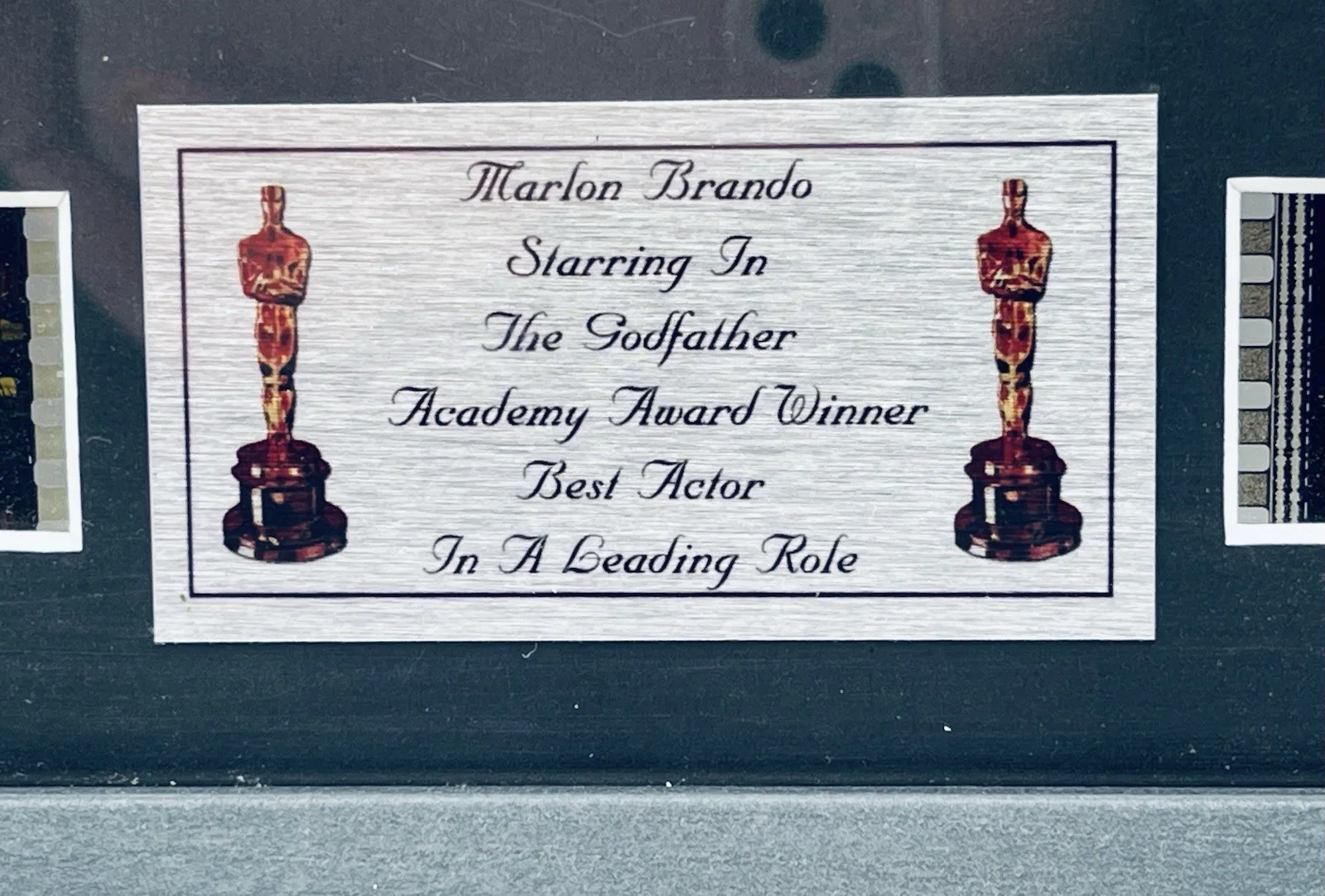 Framed Rye By Post Ltd The Godfather . 35mm Film Cell With COA Mounted Display, изображение 3