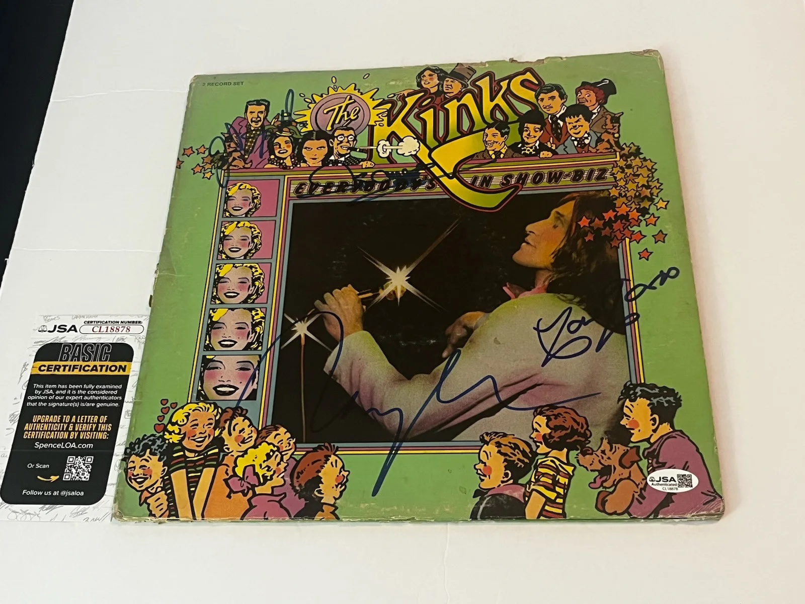 The Kinks Signed Lp Everybody’s In Show Biz Ray & Dave Davies Dalton Avory JSA !, изображение 2