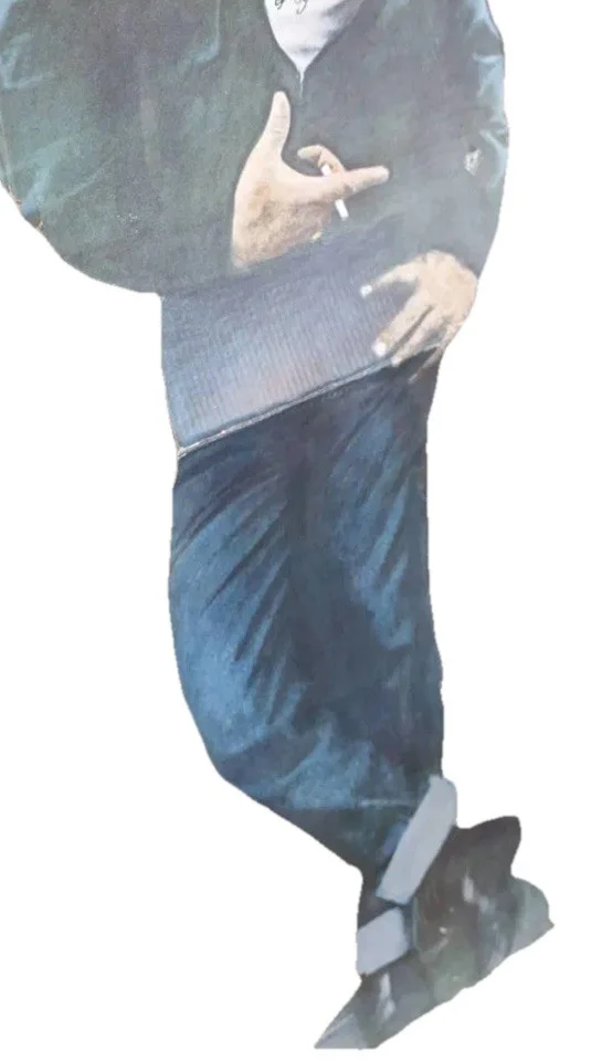 Sal Mineo — James Dean Full Size Cutout Autographed By Sal Mineo, Vintage Authentic Auto.!, image 4
