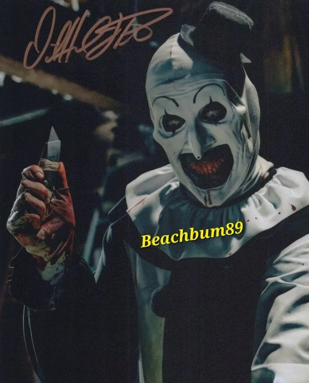 David howard Thornton — DAVID HOWARD THORNTON - 'Art The Clown' In "TERRIFIER 3" Signed 8x10 w/COA., изображение 4