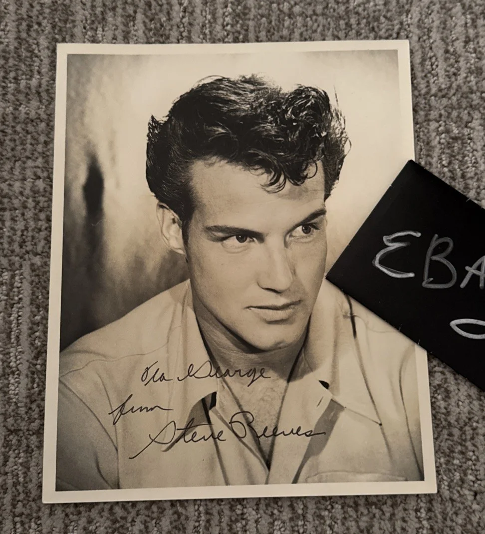 Steve Reeves SIGNED PHOTO Bodybuilder PSA COA Mr. America Universe Cardstock, image 3