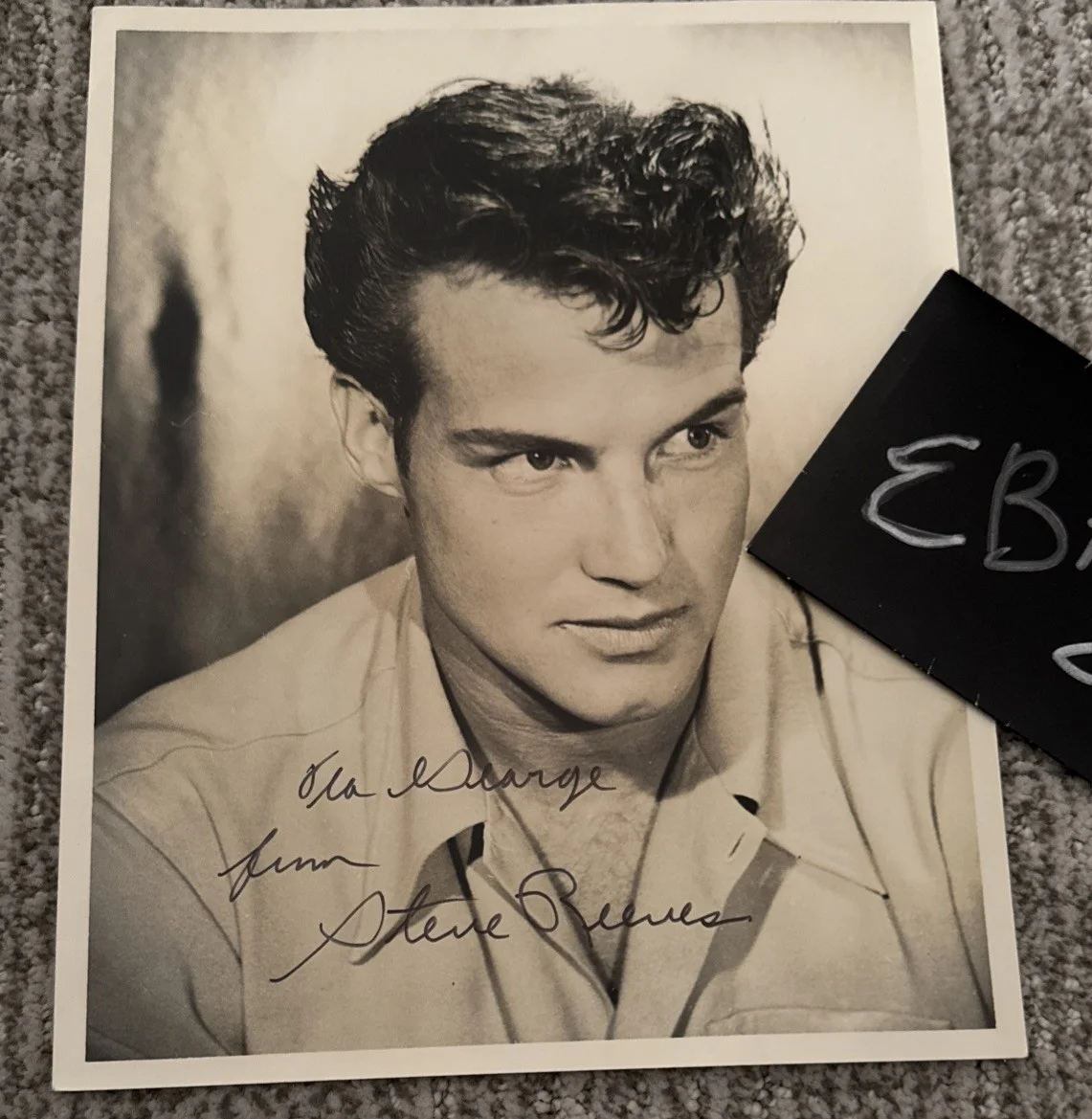 Steve Reeves SIGNED PHOTO Bodybuilder PSA COA Mr. America Universe Cardstock, image 4