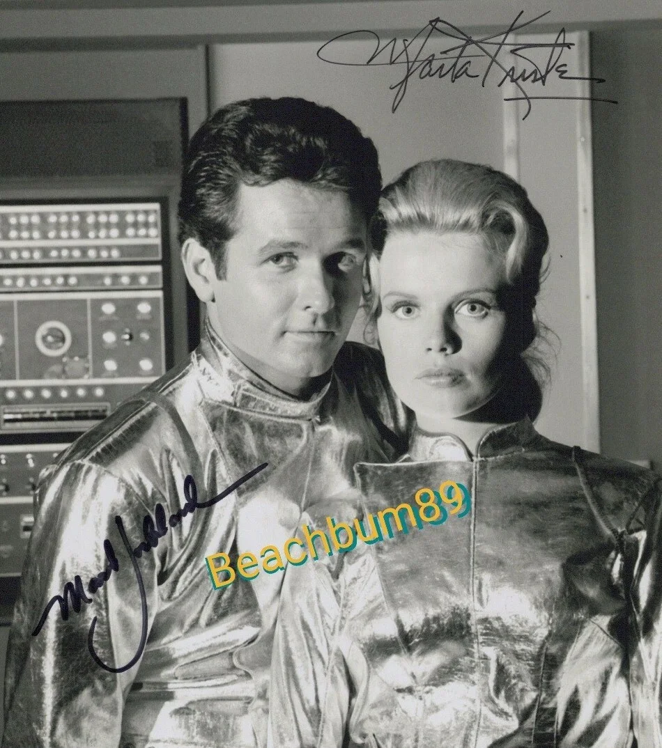Mark Goddard, Marta Kristen — TV's "Lost In Space" MARK GODDARD & MARTA KRISTAN Signed 8x10 B&W Photo W/COA, изображение 5