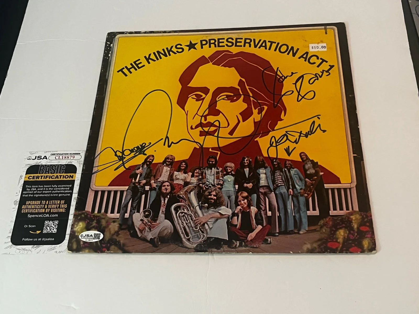 The Kinks Signed Lp Preservation Act Ray & Dave Davies Dalton Avory JSA#CL18878!, image 2