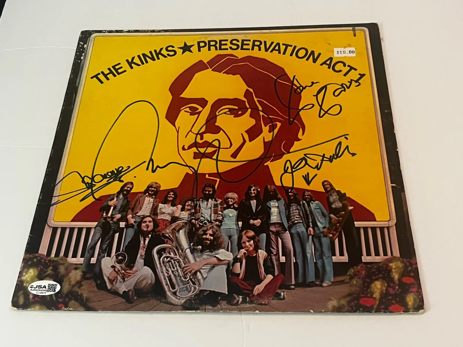 The Kinks Signed Lp Preservation Act Ray & Dave Davies Dalton Avory JSA#CL18878!, image 3
