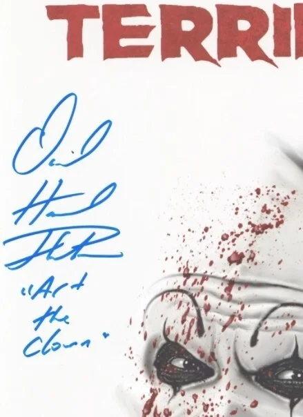 David howard Thornton — 'Art The Clown' - 'DAVID HOWARD THORNTON' In "Terrifier 2" - Signed 11X14 w/COA, изображение 2