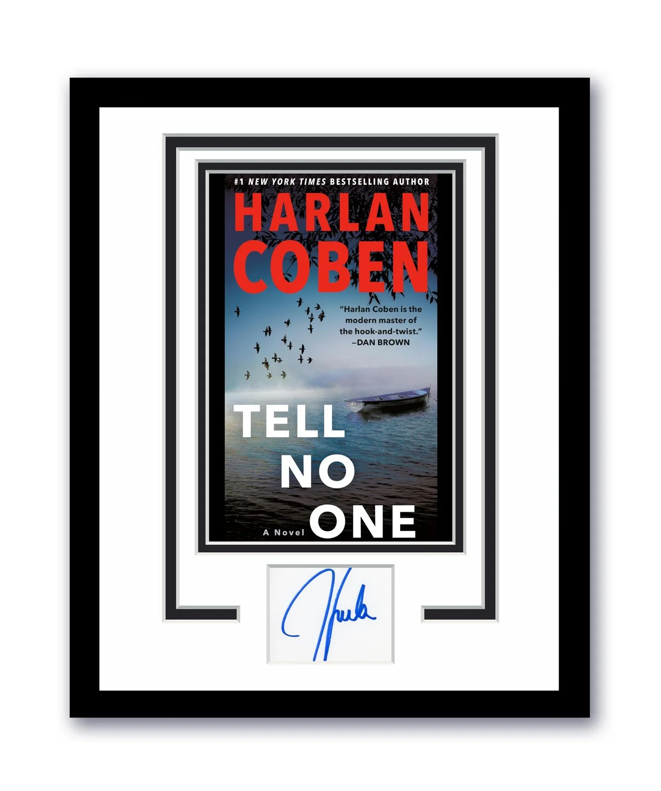 Harlan Coben — Tell No One Harlan Coben Autographed Signed 11x14 Framed Photo ACOA