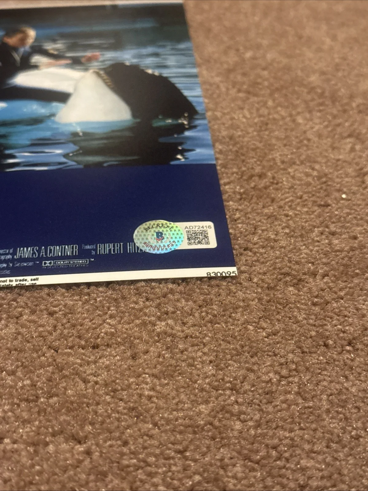 BESS ARMSTRONG SIGNED 8X10 PHOTO BECKETT BAS COA HIGH ROAD TO CHINA JAWS 3D, image 2