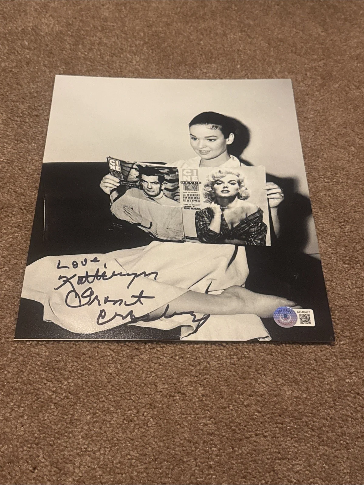 Kathryn Grant — KATHRYN GRANT SIGNED 8X10 PHOTO BECKETT BAS COA SEXY HOT
