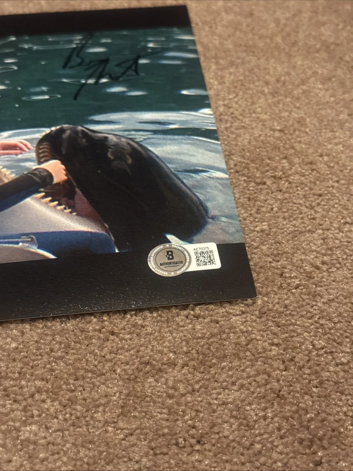BESS ARMSTRONG SIGNED 8X10 PHOTO BECKETT BAS COA HIGH ROAD TO CHINA JAWS 3D, image 2