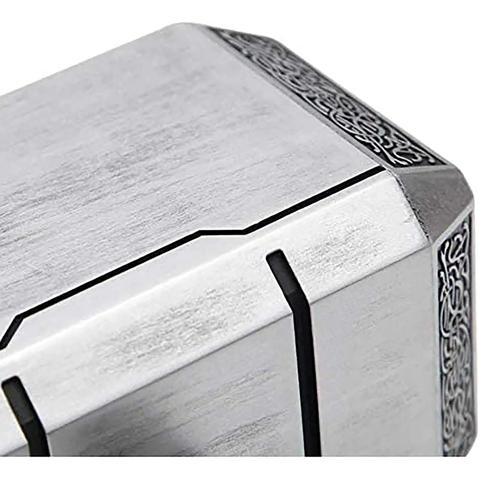 Marvel Resin Thor Hammer 'Mjolnir' 1:1 Replica with Rock Base DAMAGED, image 3