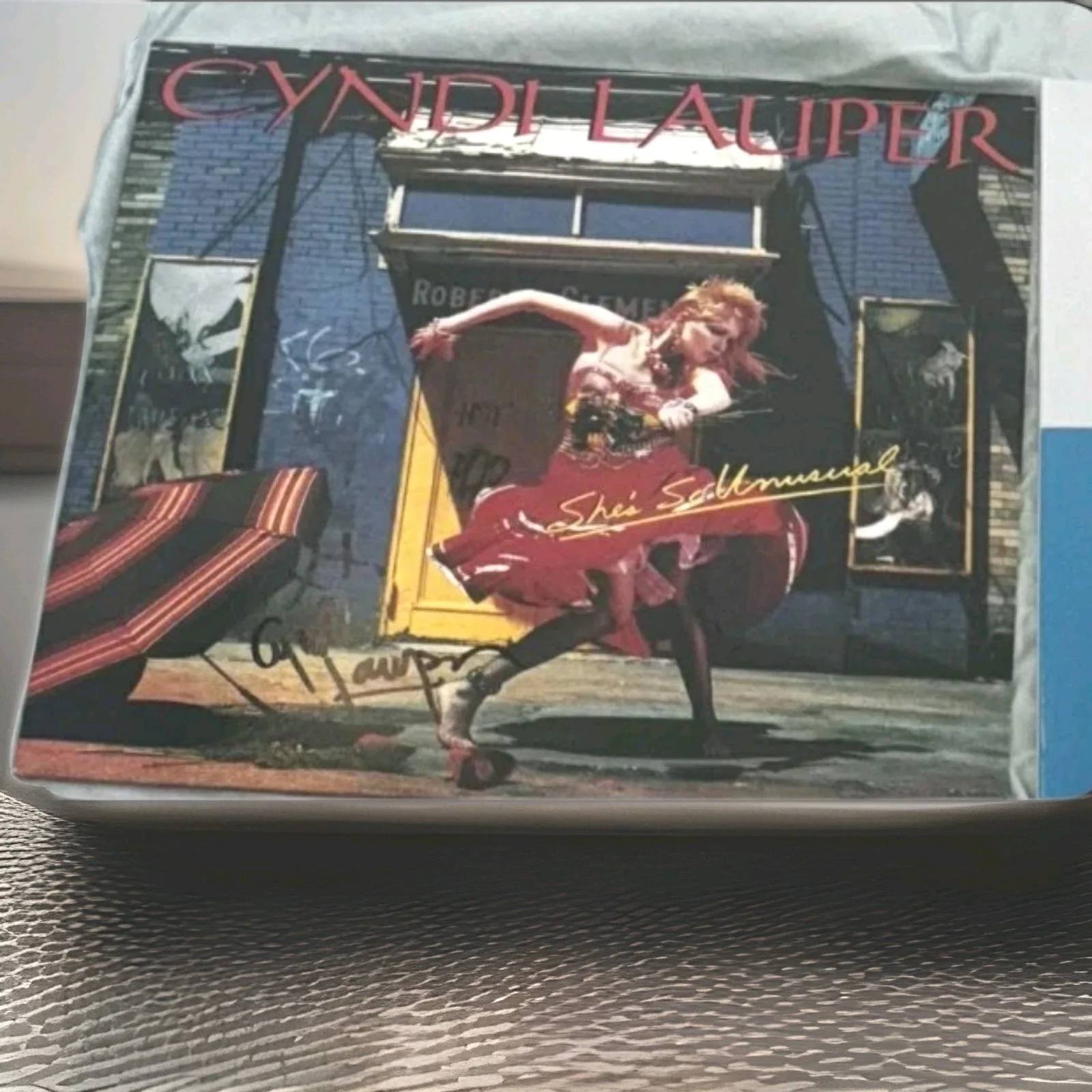 Cyndi Lauper Signed Autographed She's So Unsual Vinyl Album Record. RACC Purchas, image 4