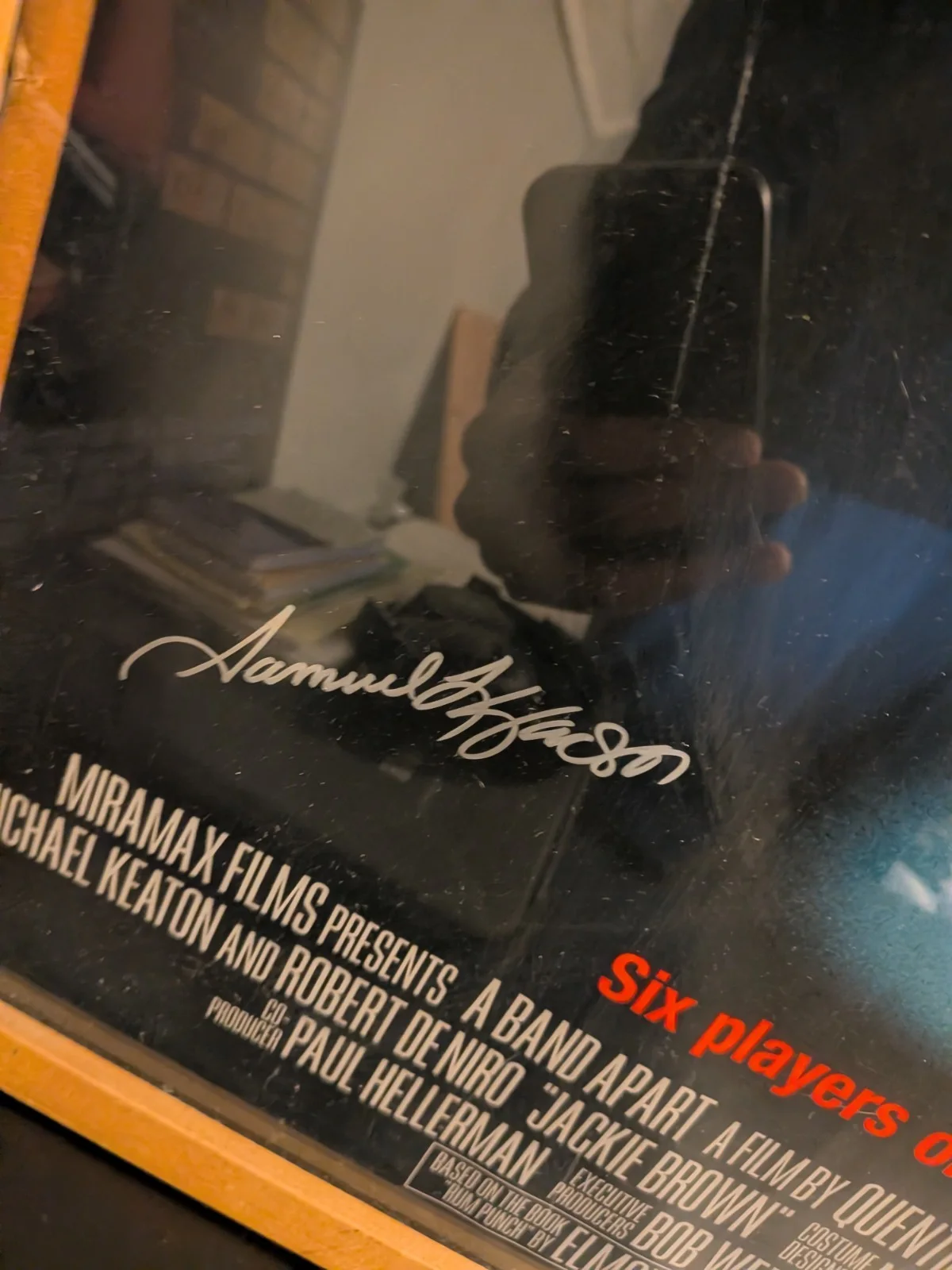 Pam Grier, Samuel L. Jackson, Robert Forster, Michael Keaton, and — 1997 Jackie Brown Original Autographed Movie Poster "Pam Grier & Cast" w/o COA, изображение 2