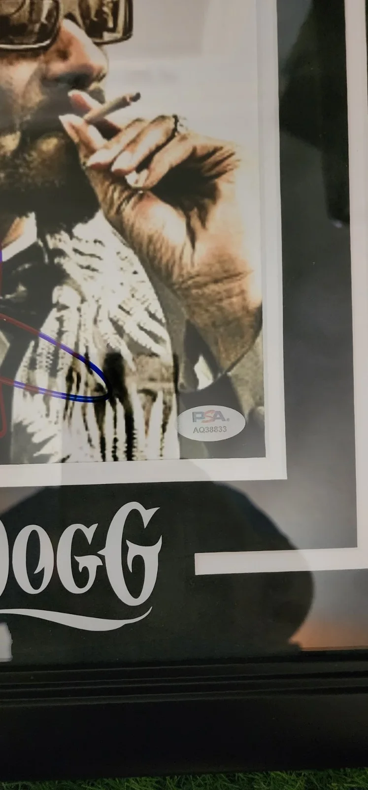 Snoop Dogg 8x10 Signed Autograph Custom Framed Photo Deathrow Records Psa, image 2
