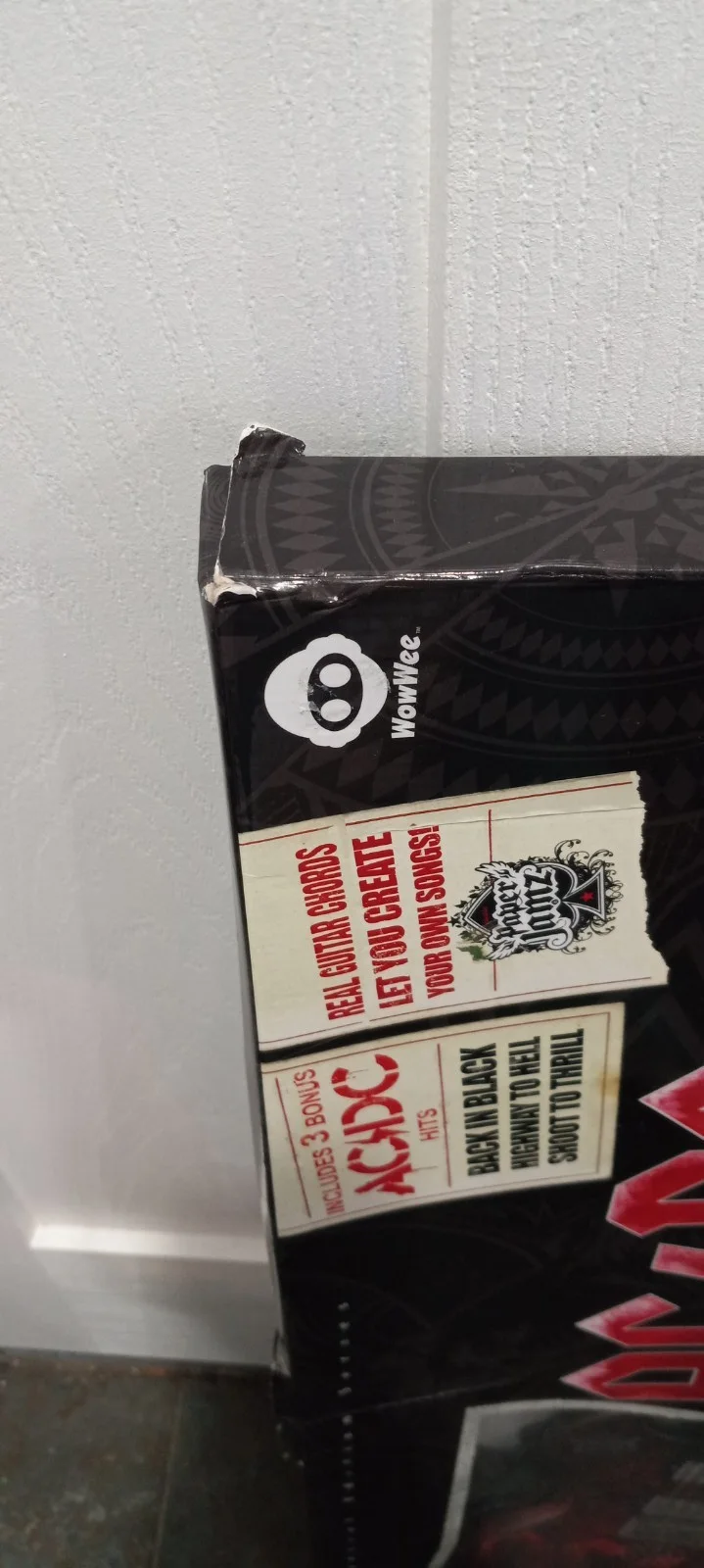 AC/DC Paper Jamz Guitar Rock With Box And Strap, image 3