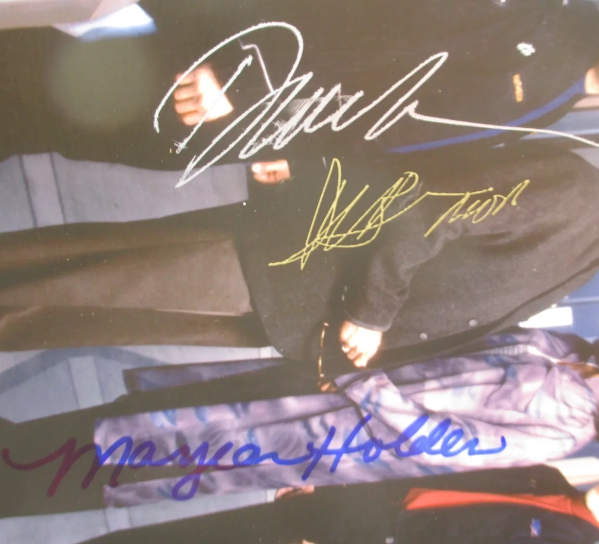 SIGNED X5 PHOTO 1999 CRUDASE TV Series DANIEL DAE KIM Peter Woodward COA CM5792, изображение 2