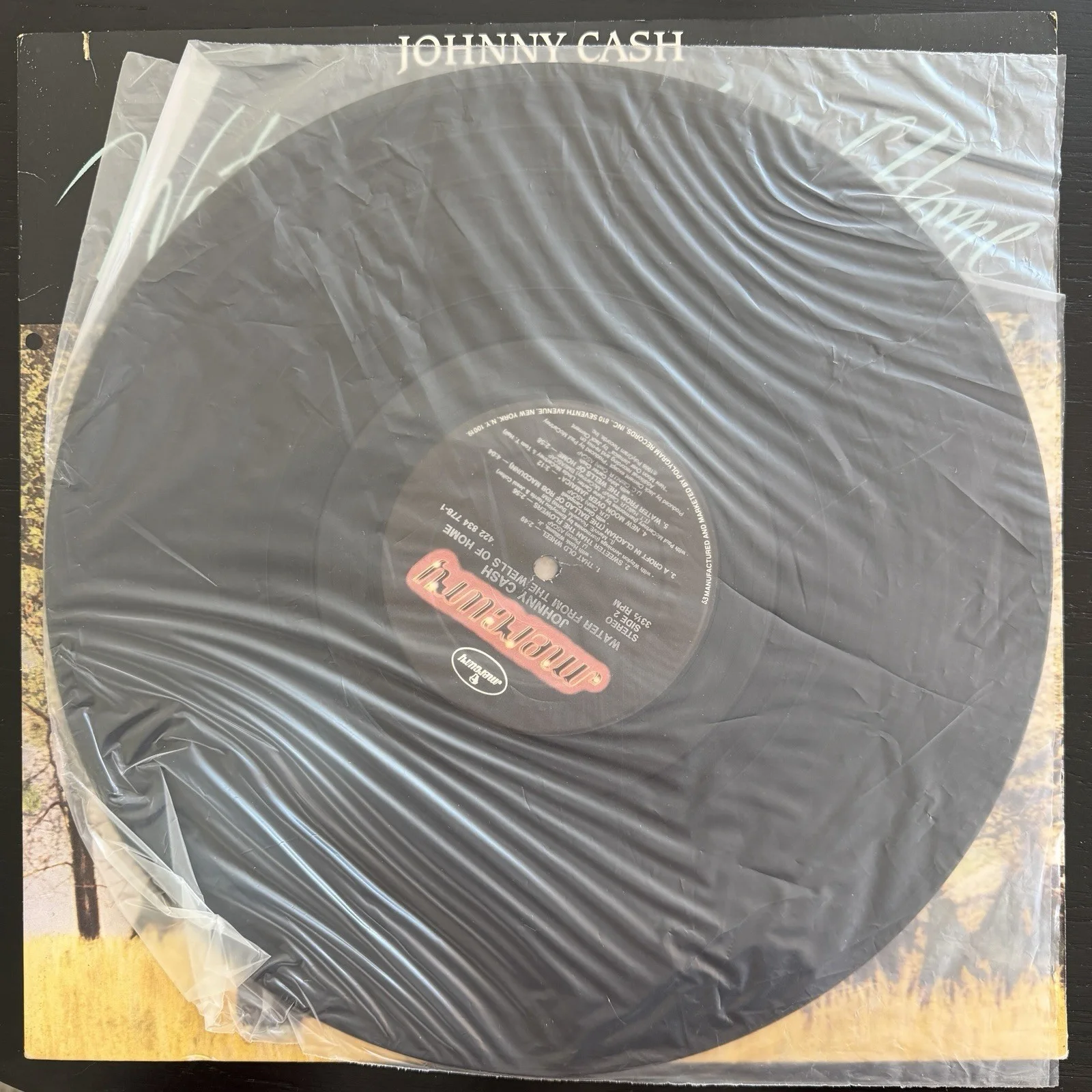 Johnny Cash Signed Water From The Wells Of Home Album JSA LOA Country Music Icon, изображение 3