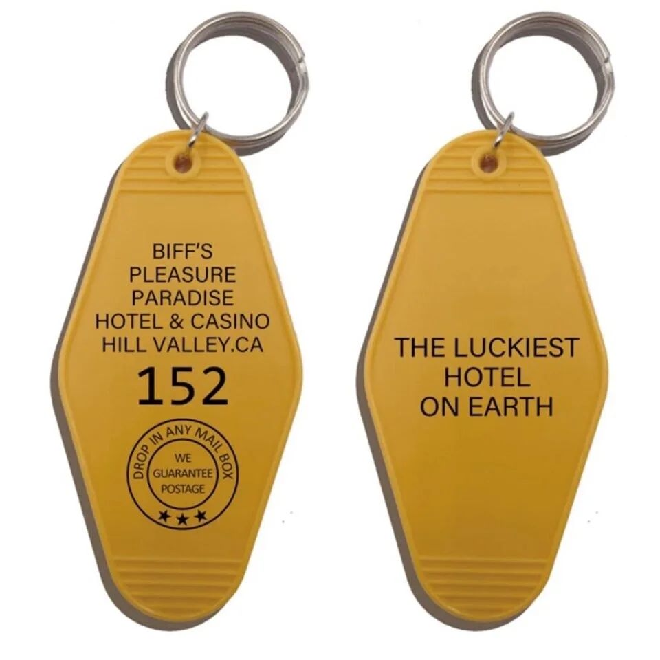 Back to the Future II Prop ‘Biff’s Pleasure Paradise' Hotel Cosplay Keyring, изображение 2