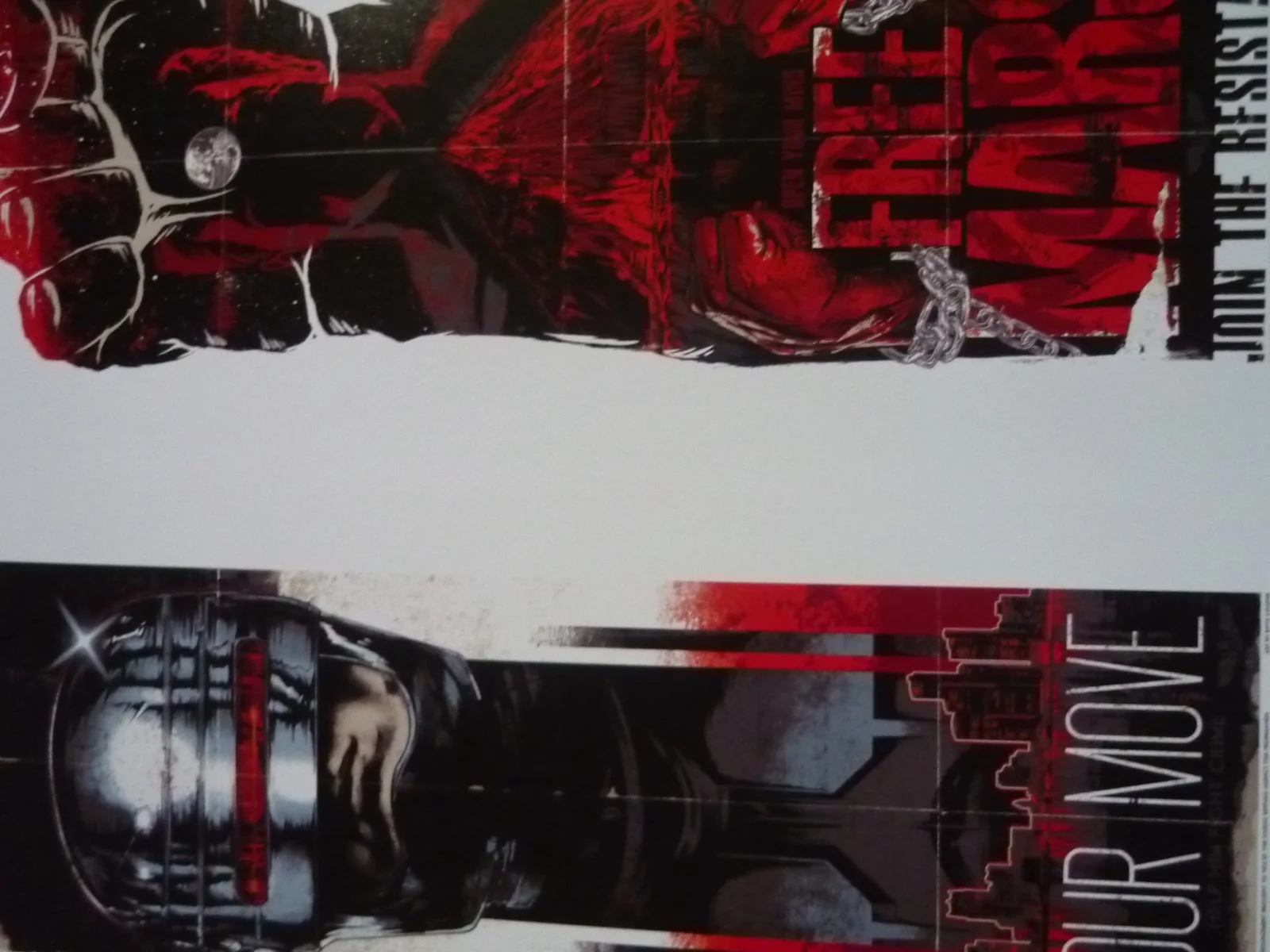Framed mounted 14x11 inchs Poster Film robocop your move free mars total recall, изображение 2