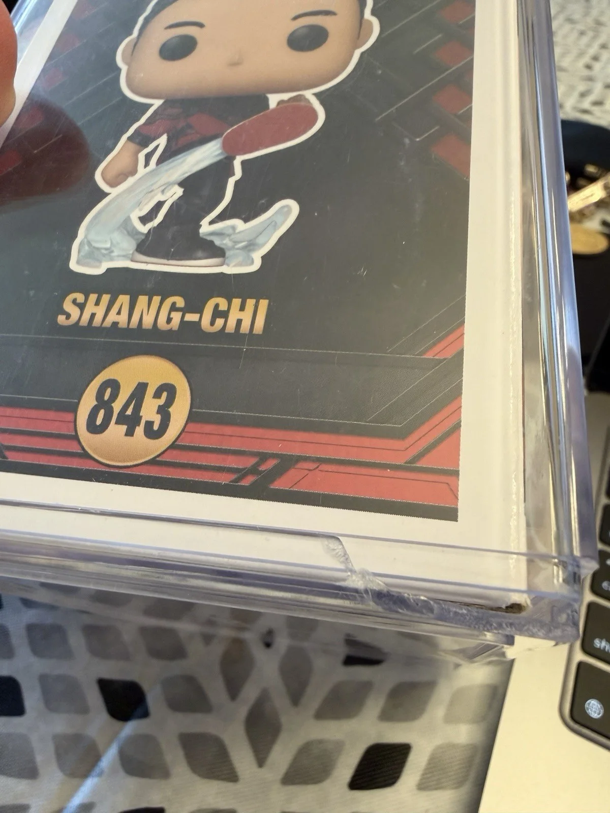 Simu Liu Autographed Signed Shang-Chi Funko Pop 843 Beckett Witnessed, изображение 3