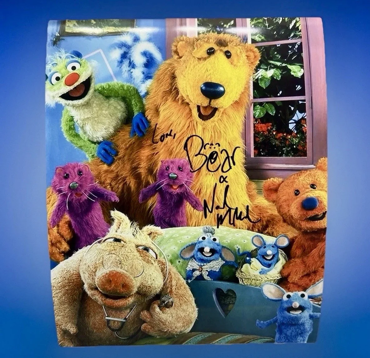 Noel MacNeal — Noel Macneal Bear In The Big Blue House Muppets 8 X10 Autographed Photo