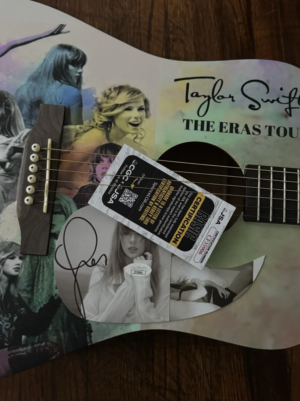 Taylor Swift The Eras Tour Autographed Acoustic-Electric Guitar JSA Certified, image 3